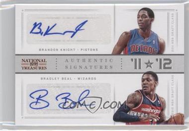 2012-13 Panini National Treasures - '11 vs '12 Signatures #89 - Bradley Beal, Brandon Knight /49