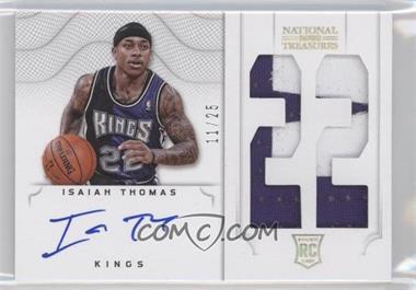 2012-13 Panini National Treasures - [Base] - Jersey Number Prime #132 - 2011 Rookies Autographed Memorabilia - Isaiah Thomas /25