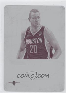 2012-13 Panini National Treasures - [Base] - Printing Plate Magenta #136 - Donatas Motiejunas /1