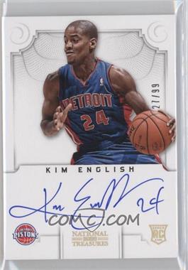 2012-13 Panini National Treasures - [Base] #193 - Group II Rookies Autographs - Kim English /99