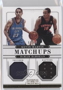 2012-13 Panini National Treasures - Matchups Materials #40 - Kevin Martin, DeMar DeRozan /99