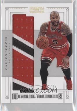 2012-13 Panini National Treasures - Material Treasures - Prime #14 - Carlos Boozer /25