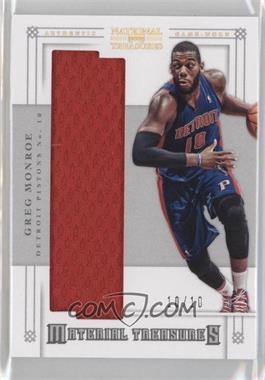 2012-13 Panini National Treasures - Material Treasures - Prime #97 - Greg Monroe /10