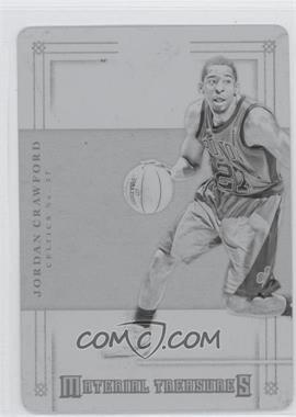 2012-13 Panini National Treasures - Material Treasures - Printing Plate Black #43 - Jordan Crawford /1