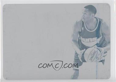 2012-13 Panini National Treasures - NBA Gear Combos Signatures - Printing Plate Cyan #22 - Wesley Johnson /1