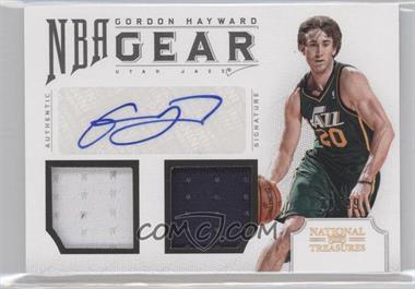 2012-13 Panini National Treasures - NBA Gear Combos Signatures #15 - Gordon Hayward /99