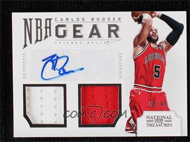 2012-13 Panini National Treasures - NBA Gear Combos Signatures #43 - Carlos Boozer /49