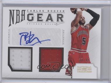 2012-13 Panini National Treasures - NBA Gear Combos Signatures #43 - Carlos Boozer /49