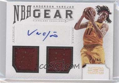 2012-13 Panini National Treasures - NBA Gear Combos Signatures #44 - Anderson Varejao /49