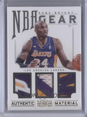 2012-13 Panini National Treasures - NBA Gear Trios - Prime #15 - Kobe Bryant /25