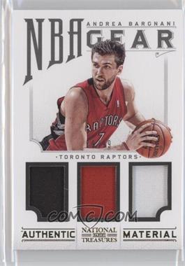 2012-13 Panini National Treasures - NBA Gear Trios #11 - Andrea Bargnani /99