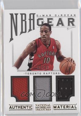 2012-13 Panini National Treasures - NBA Gear Trios #12 - DeMar DeRozan /99