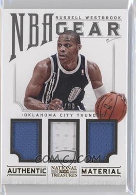 2012-13 Panini National Treasures - NBA Gear Trios #24 - Russell Westbrook /99