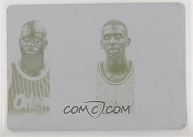 2012-13 Panini National Treasures - NBA Logoman Combos - Printing Plate Yellow #9 - Shaquille O'Neal, Anfernee Hardaway /1