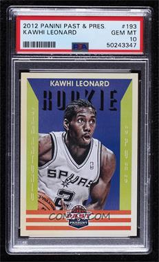 2012-13 Panini Past & Present - [Base] #193 - Kawhi Leonard [PSA 10 GEM MT]