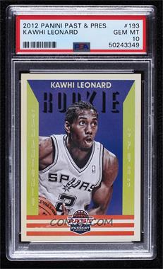 2012-13 Panini Past & Present - [Base] #193 - Kawhi Leonard [PSA 10 GEM MT]