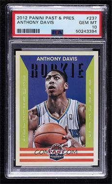 2012-13 Panini Past & Present - [Base] #237 - Anthony Davis [PSA 10 GEM MT]