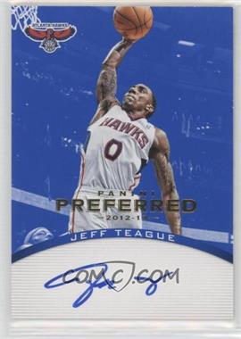 2012-13 Panini Preferred - [Base] - Blue #160 - Panini Signatures - Jeff Teague /49