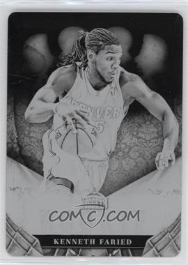 2012-13 Panini Preferred - [Base] - Printing Plate Black #392 - Rookie Crown Royale Signatures - Kenneth Faried /1 [EX to NM]