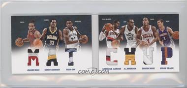 2012-13 Panini Preferred - Matchup Material Booklet - Prime #1 - Joakim Noah, Danny Granger, Rudy Gay, LaMarcus Aldridge, Al Jefferson, Derrick Rose, Goran Dragic /25