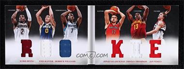 2012-13 Panini Preferred - Rookie Material Booklet #9 - Kyrie Irving, Enes Kanter, Derrick Williams, Jonas Valanciunas, Tristan Thompson, Jan Vesely /249