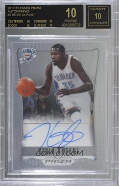 2012-13 Panini Prizm - Autographs #2 - Kevin Durant [BGS 10 BLACK LABEL]