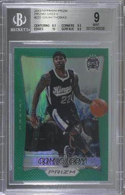 2012-13 Panini Prizm - [Base] - Green Prizm #222 - Isaiah Thomas [BGS 9 MINT]