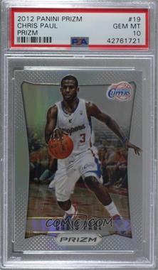 2012-13 Panini Prizm - [Base] - Silver Prizm #19 - Chris Paul [PSA 10 GEM MT]