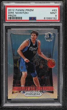 2012-13 Panini Prizm - [Base] - Silver Prizm #63 - Dirk Nowitzki [PSA 9 MINT]