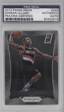 2012-13 Panini Prizm - [Base] #245 - Damian Lillard [PSA/DNA Encased]