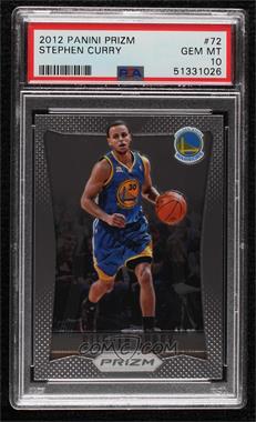 2012-13 Panini Prizm - [Base] #72 - Stephen Curry [PSA 10 GEM MT]