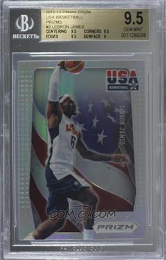 2012-13 Panini Prizm - USA Basketball - Silver Prizm #3 - LeBron James [BGS 9.5 GEM MINT]