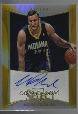 2012-13 Panini Select - [Base] - Gold Prizm #200 - Miles Plumlee /10 [Noted]