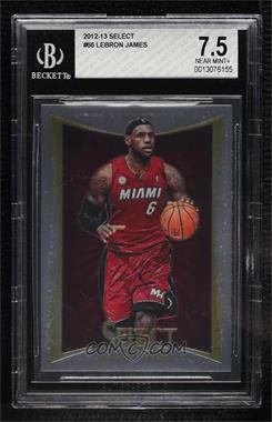 2012-13 Panini Select - [Base] #66 - LeBron James [BGS 7.5 NEAR MINT+]