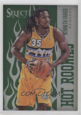 2012-13 Panini Select - Hot Rookies - Industry Summit Green Prizm #33 - Kenneth Faried /15