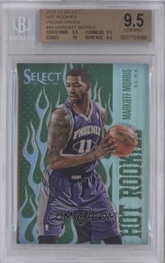 2012-13 Panini Select - Hot Rookies - Industry Summit Green Prizm #49 - Markieff Morris /15 [BGS 9.5 GEM MINT]