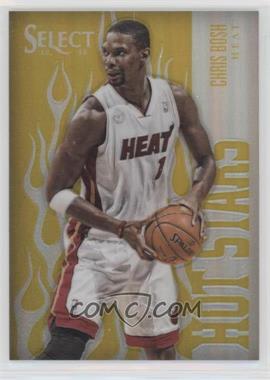 2012-13 Panini Select - Hot Stars - Gold Prizm #19 - Chris Bosh /10