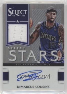 2012-13 Panini Select - Select Stars Jersey Autograph - Silver Prizm #7 - DeMarcus Cousins /49