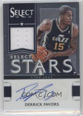 2012-13 Panini Select - Select Stars Jersey Autograph #13 - Derrick Favors /299