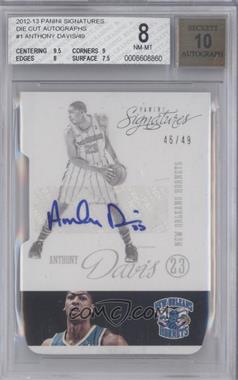 2012-13 Panini Signatures - [Base] - Die-Cut #1 - Anthony Davis /49 [BGS 8 NM‑MT]