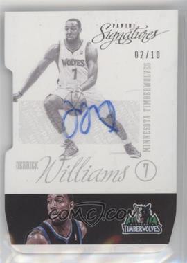 2012-13 Panini Signatures - [Base] - Die-Cut #7 - Derrick Williams /10