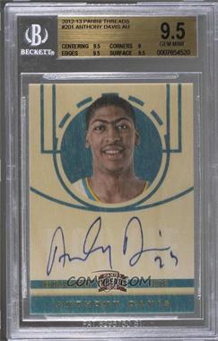 2012-13 Panini Threads - [Base] #201 - Rookies - Anthony Davis [BGS 9.5 GEM MINT]