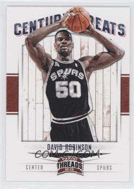 2012-13 Panini Threads - Century Greats #15 - David Robinson