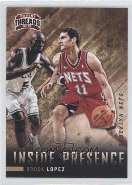 2012-13 Panini Threads - Inside Presence #7 - Brook Lopez