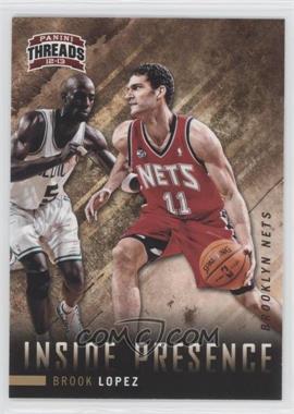 2012-13 Panini Threads - Inside Presence #7 - Brook Lopez