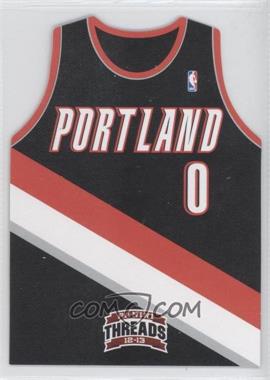 2012-13 Panini Threads - Rookie Team Threads Die-Cut #12 - Damian Lillard