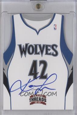 2012-13 Panini Threads - Team Threads Die-Cut Signatures #4 - Kevin Love