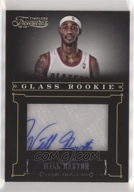 2012-13 Panini Timeless Treasures - [Base] - Silver #250 - Glass Rookie Autographs - Will Barton /25