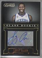 Glass Rookie Autographs - Lavoy Allen [Noted] #/499