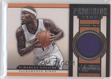 2012-13 Panini Timeless Treasures - Promising Pros Materials #7 - DeMarcus Cousins /149